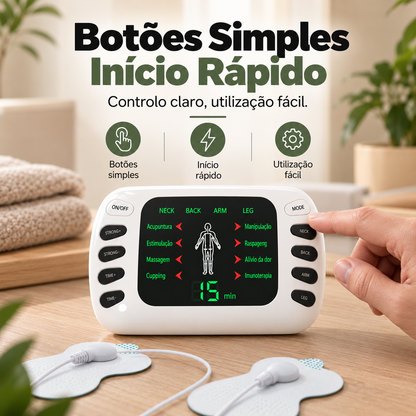 Dispositivo Elétrico Portátil de Massagem para Alívio da Fadiga