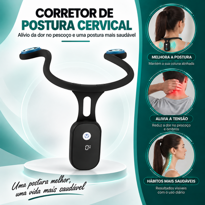Corretor de postura vibratório ajustável — um lembrete discreto para o dia a dia