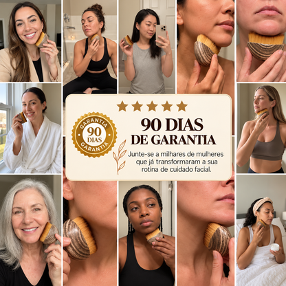 Escova de Contorno Facial Linfático