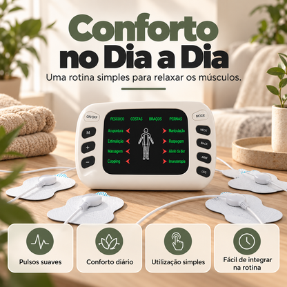 Dispositivo Elétrico Portátil de Massagem para Alívio da Fadiga