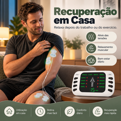 Dispositivo Elétrico Portátil de Massagem para Alívio da Fadiga